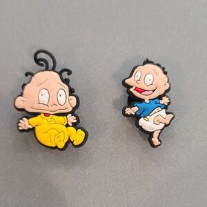 Brand New Rugrats Tommy and Dil Croc Charm Like Jibbitz